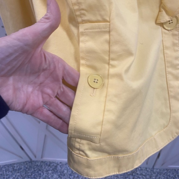 Talbots Yellow Ruffled Blouse - Picture 4 of 5